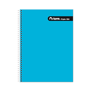 CUADERNO TORRE TOP 7mm 150 Hjs 3 MATERIAS LISO