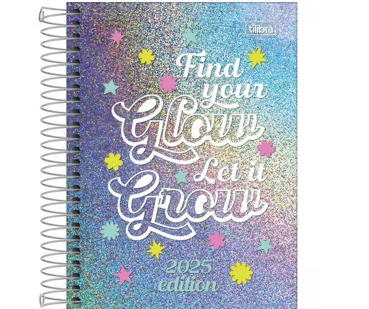 AGENDA TILIBRA 2026 ESPIRAL GLOW M4 DIA X HOJA 176HJ 1