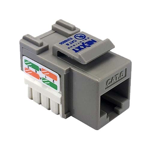 JACK NEXXT Cat6 TIPO 110 KEYSTONE GRIS 1