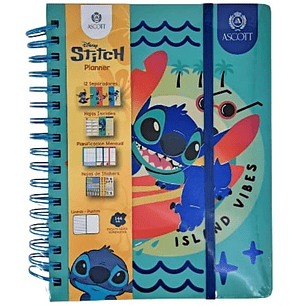 PLANNER ASCOTT C/ESP. STITCH 17,8 x 23,5 CM.