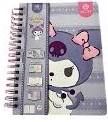 PLANNER MENSUAL SCOTT KUROMI  CON STIKERS 144 HJS 17,8 X 23,5 CM 1