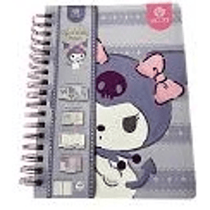PLANNER MENSUAL SCOTT KUROMI  CON STIKERS 144 HJS 17,8 X 23,5 CM