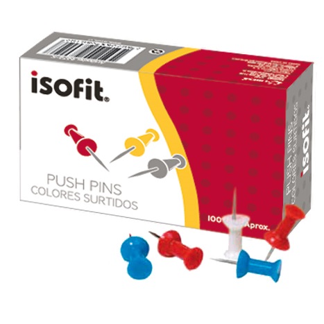PUSH PINS ISOFIT 100 Unidades ( CH ) ( CM ) 1