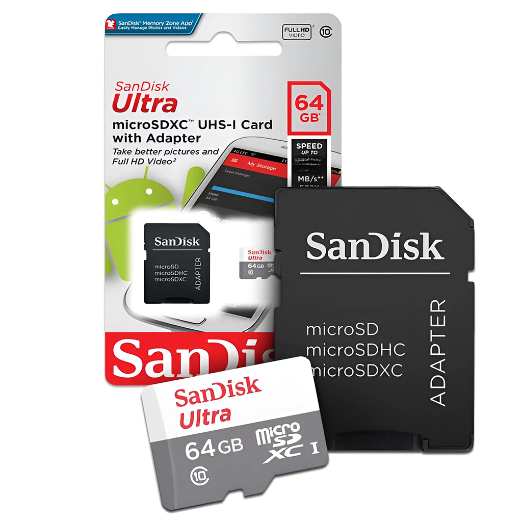 TARJETA DE MEMORIA SANDISK ULTRA MICRO SDXC UHS-I 64GB CLASS 10 100MB/s 1