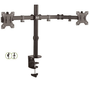 SOPORTE DOBLE MONITOR KLIP XTREME 13-32'' MAX 8KG KPM-310