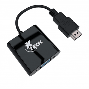 ADAPTADOR XTECH HDMI MACHO A VGA HEMBRA XTC363 1080P