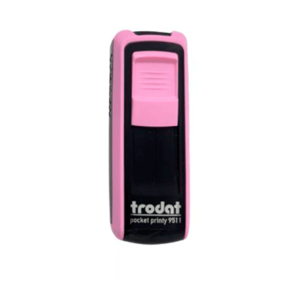 TIMBRE TRODAT POCKET PRINTY 9511 PASTEL ROSA38 X 14MM 1