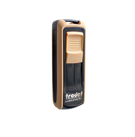 TIMBRE TRODAT POCKET PRINTY 9511 PASTEL CREMA 38 X 14MM 1