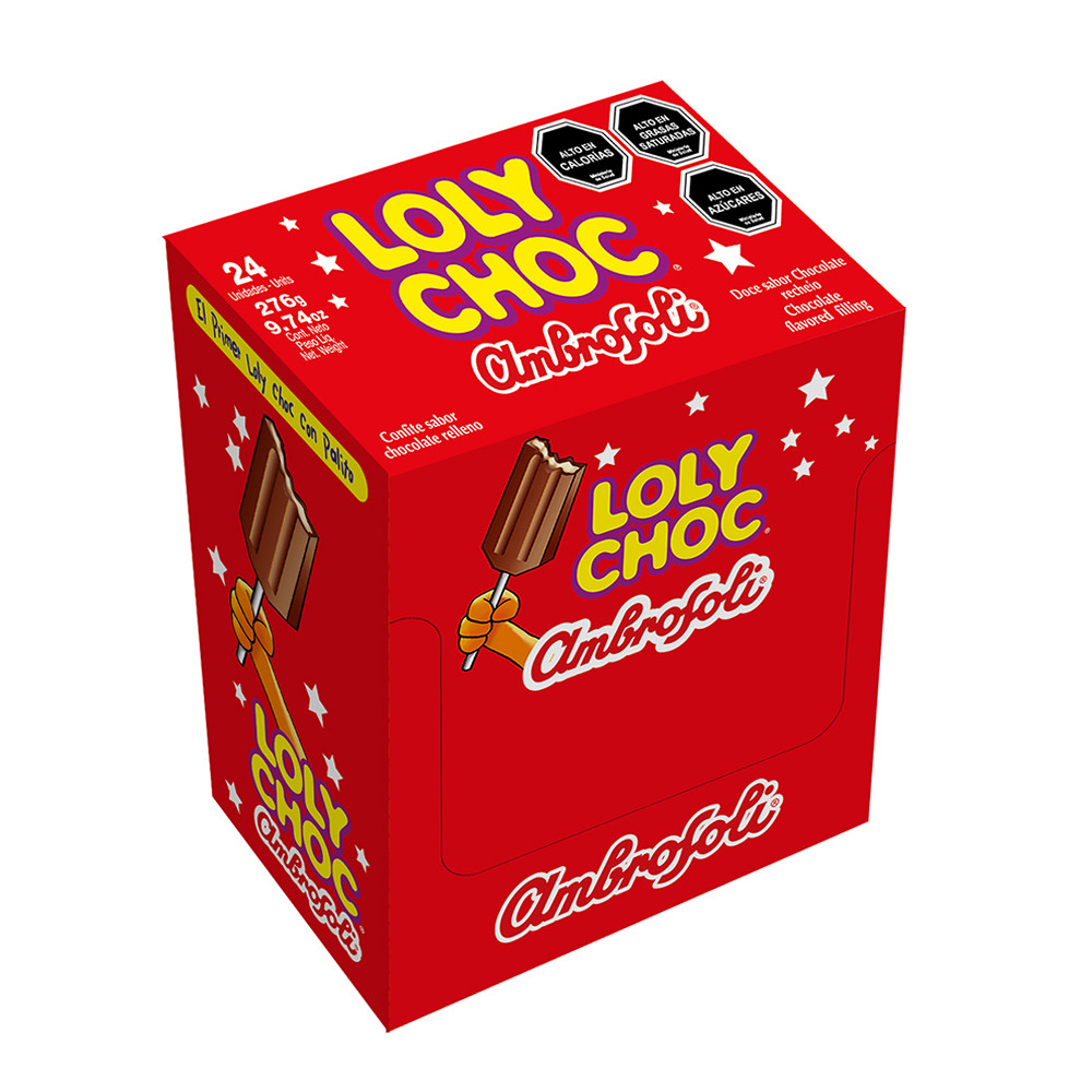 CAJA LOLY-CHOC CHOCOLATE AMBROSOLI 24 UNID. 1