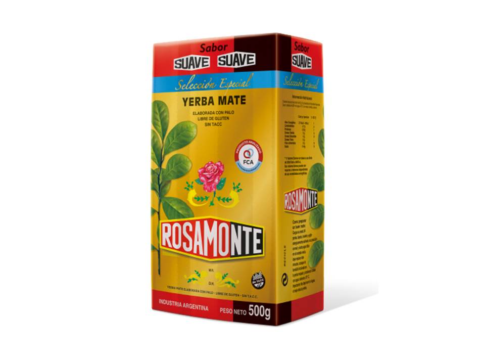 YERBA MATE SUAVE ESPECIAL ROSAMONTE 500 GRS. 1
