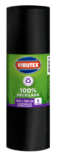 BOLSA BASURA VIRUTEX 100 X 120 CLASICA  BIO ROLLO ( 5 unidades) 1