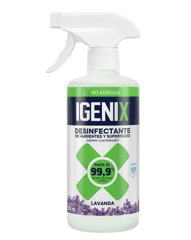 DESINFECTANTE AMONIO CUATERNARIO IGENIX GATILLO LAVANDA 500ml   1