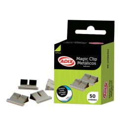 REPUESTO MAGIC CLIP ADIX 50 UNIDADES METALICO 6.4MM ( CM ) 1