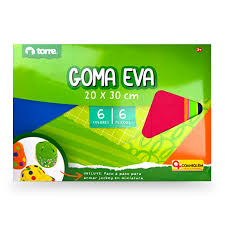 ESTUCHE TORRE GOMA EVA 20 X 30 CMS. 6 PLIEGOS 6 COL.(CM) 1