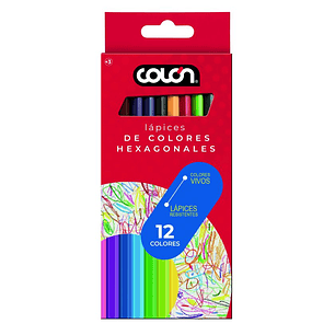 LAPICES DE COLORES COLON HEXAGONAL  12 COL.(CM)