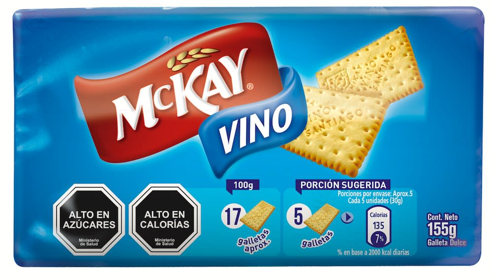 GALLETA MACKAY VINO  155GRS. 1