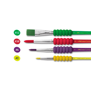 SET DE 4 PINCELES FABER SOFT TOUCH (N°10-2-6-12)