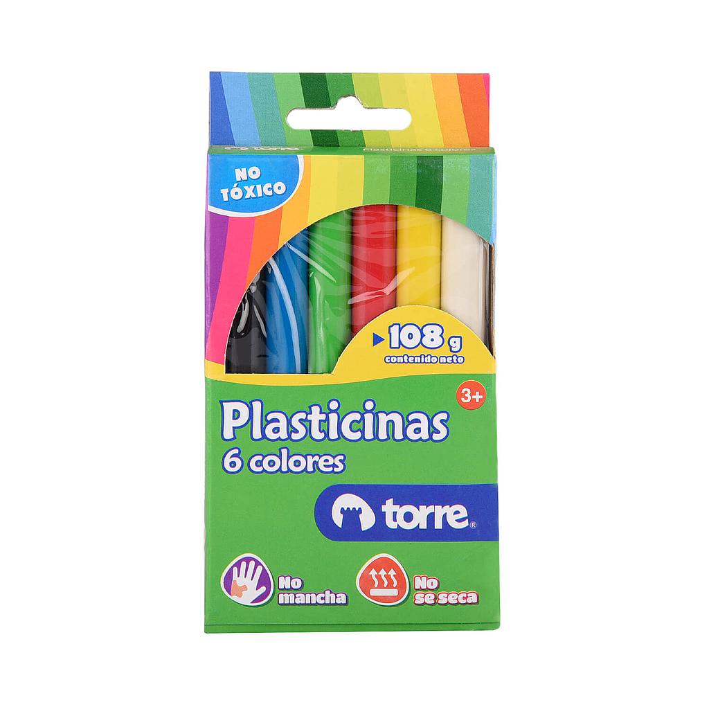 PLASTICINA TORRE 6 COLORES (CM) 1