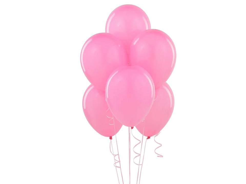 GLOBO GLAM LISO N° 9 ROSADO 25 UND. 1