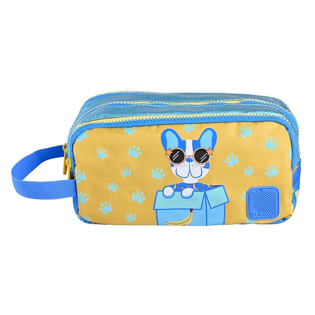 ESTUCHE ESCOLAR TORRE ROMA - BANANA DOG 3 CIERRES 1