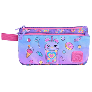 ESTUCHE ESCOLAR TORRE ULTRA - LILAC FRIENDS 3 CIERRES