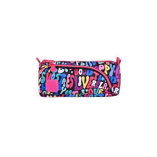 ESTUCHE ESCOLAR TORRE MIKONOS - DJ COLORES 2 CIERRES