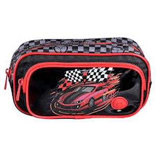 ESTUCHE ESCOLAR TORRE MONACO - CAR RACE 2 CIERRES