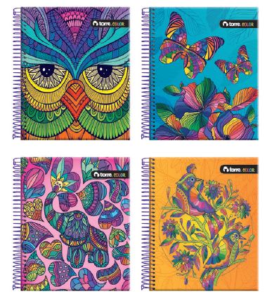 CUADERNO TORRE POCKET 5mm 90 Hjs TE COLOR 14,8 X 12CMS. 1