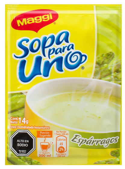 SOPA MAGGI PARA UNO ESPARRAGOS 14 GRS. 1