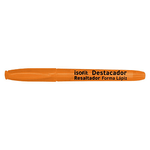 DESTACADOR ISOFIT T/LAPIZ NARANJO ( CM )