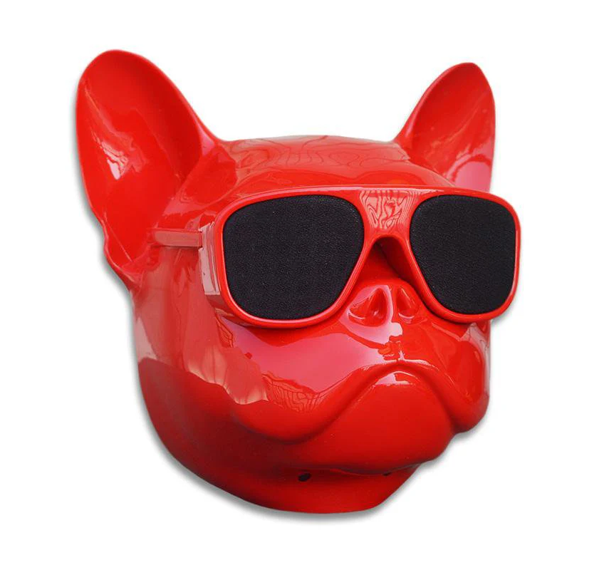  PARLANTE BULLDOG FRANCES 5W BT/MICROSD/AUX ROJO 1