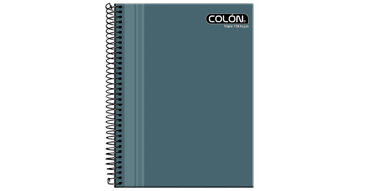 CUADERNO COLON TRIPLE 7mm 150 Hjs LISO