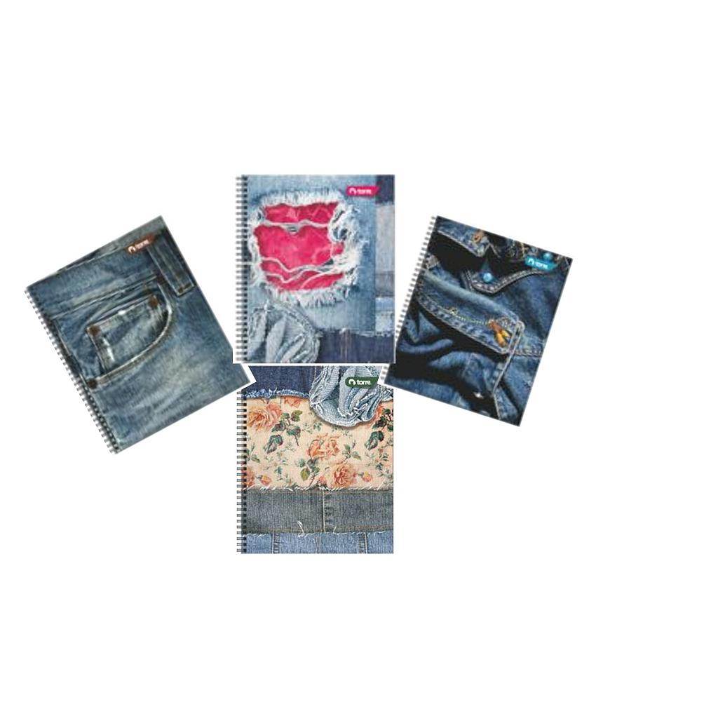CUADERNO TORRE POCKET 5mm 90 Hjs JEANS  1