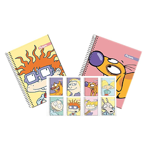 CUADERNO TORRE POCKET 5mm 90 Hjs NICKELODEON