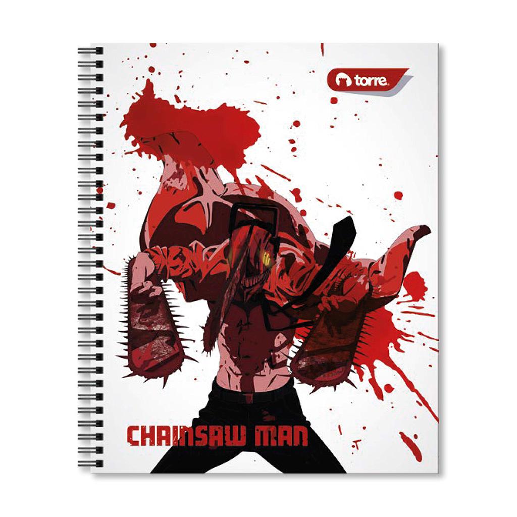 CUADERNO TORRE UNIV. 7mm 100 Hjs CHAINSAW MAN 25x20.2 Cm. 1
