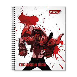 CUADERNO TORRE UNIV. 7mm 100 Hjs CHAINSAW MAN 25x20.2 Cm.