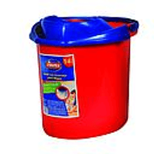 BALDE VIRUTEX CON ESCURRIDOR 14 Lts