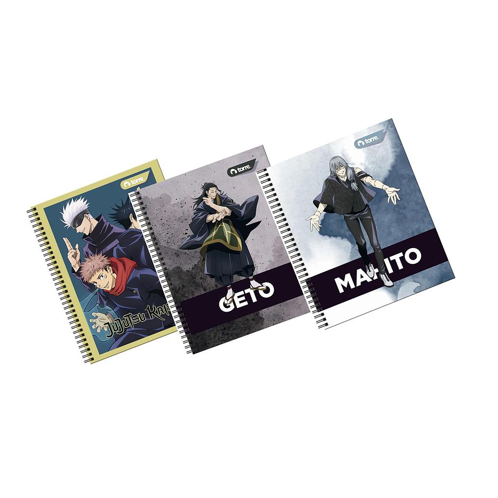 CUADERNO TORRE UNIV. 7mm 100 Hjs JUJUTSU KAISEN 25x20.2 Cm. 1