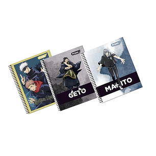 CUADERNO TORRE UNIV. 7mm 100 Hjs JUJUTSU KAISEN 25x20.2 Cm.