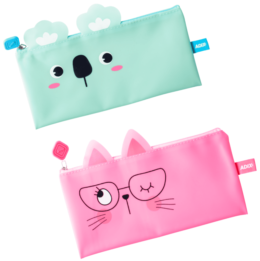 ESTUCHE ESCOLAR ADIX TIPO GATO DE SILICONA (256) 1