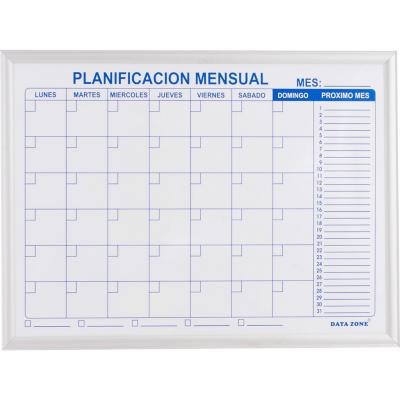 PIZARRA MAGNETICA PLANIFICADOR MENSUAL DATA ZONE 60X90 CMS. 1
