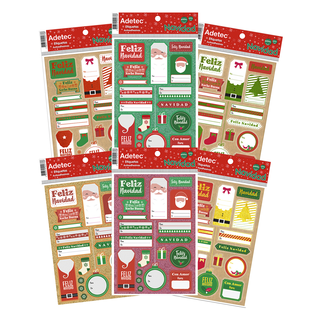 ETIQUETA AUTOADHESIVA ADETEC NAVIDAD  1
