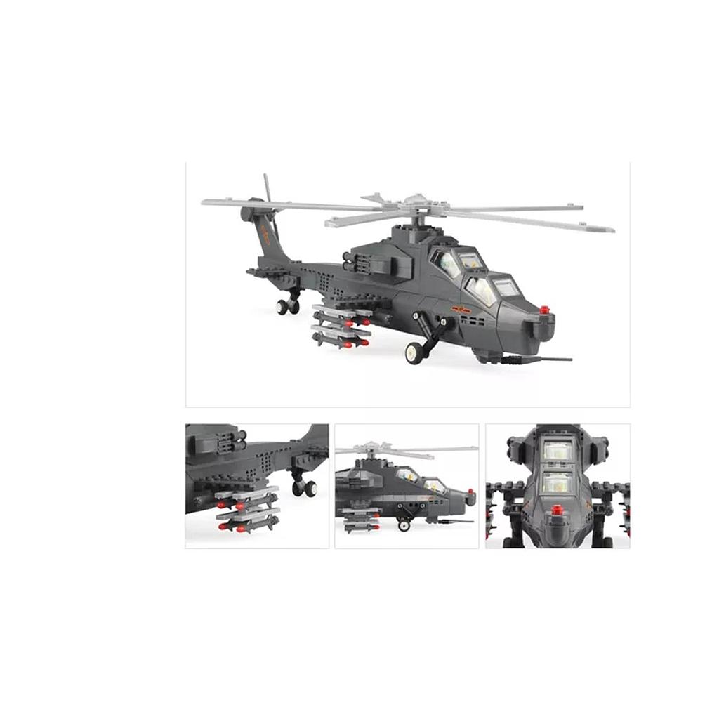 HELICOPTERO WZ10 ARMABLE 264PZ. +6 WANGE GUNSHIP (4002) 1