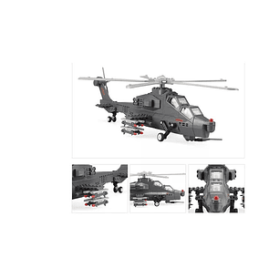 HELICOPTERO WZ10 ARMABLE 264PZ. +6 WANGE GUNSHIP (4002)