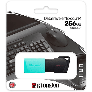 PENDRIVE KINGSTON DTXM/256GB 3.2 DATATRAVELER EXODIA M AZUL