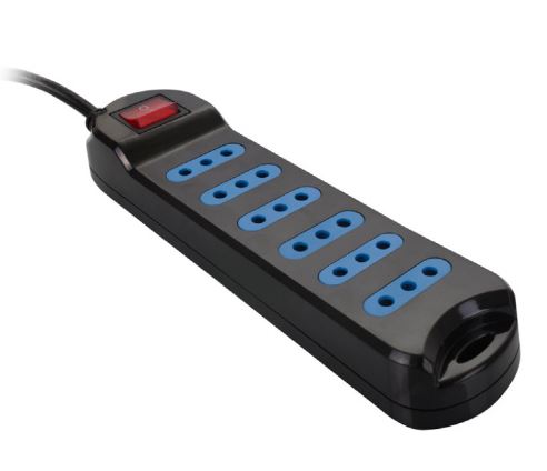 ALARGADOR MULTIPLE PHILCO 6 ENCHUFES 3MTS NEGRO XT-30 1