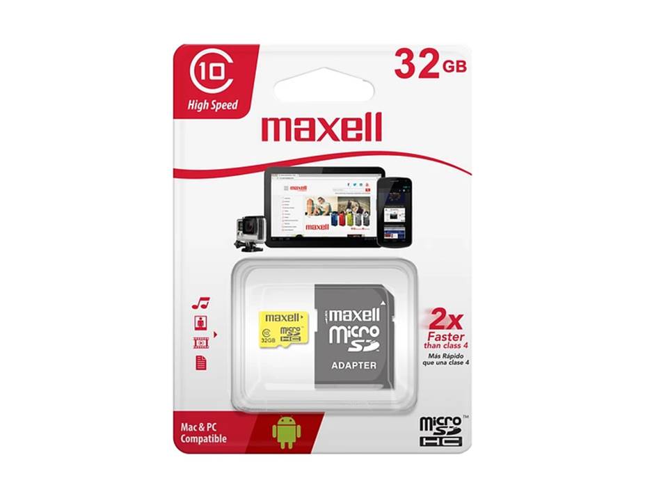 TARJETA DE MEMORIA MAXELL MICRO SDHC 32GB C/ADAPTADOR 1