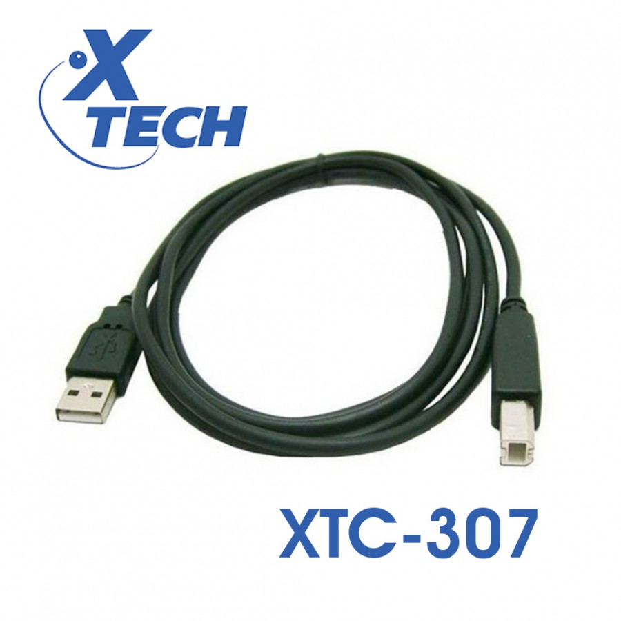 CABLE USB XTECH XTC307 TIPO A IMPRESORA 1.8M 1