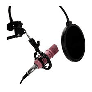 KIT MICROFONO CONDENSADOR  PARA STREAMING PHILCO ROSADO 26PLCKITT69