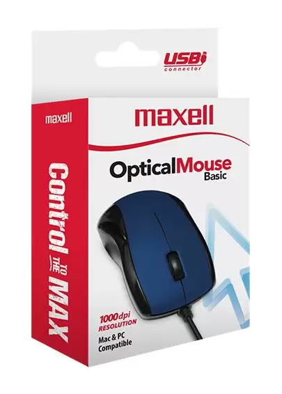MOUSE ALAMBRICO MAXELL OPTICO MOWR- 101 NAV BLU 1